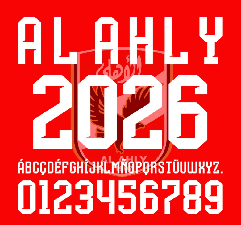 Fonte Al Ahly 2025-2026: Baixe Agora o Vetor TTF dos Gigantes Egípcios