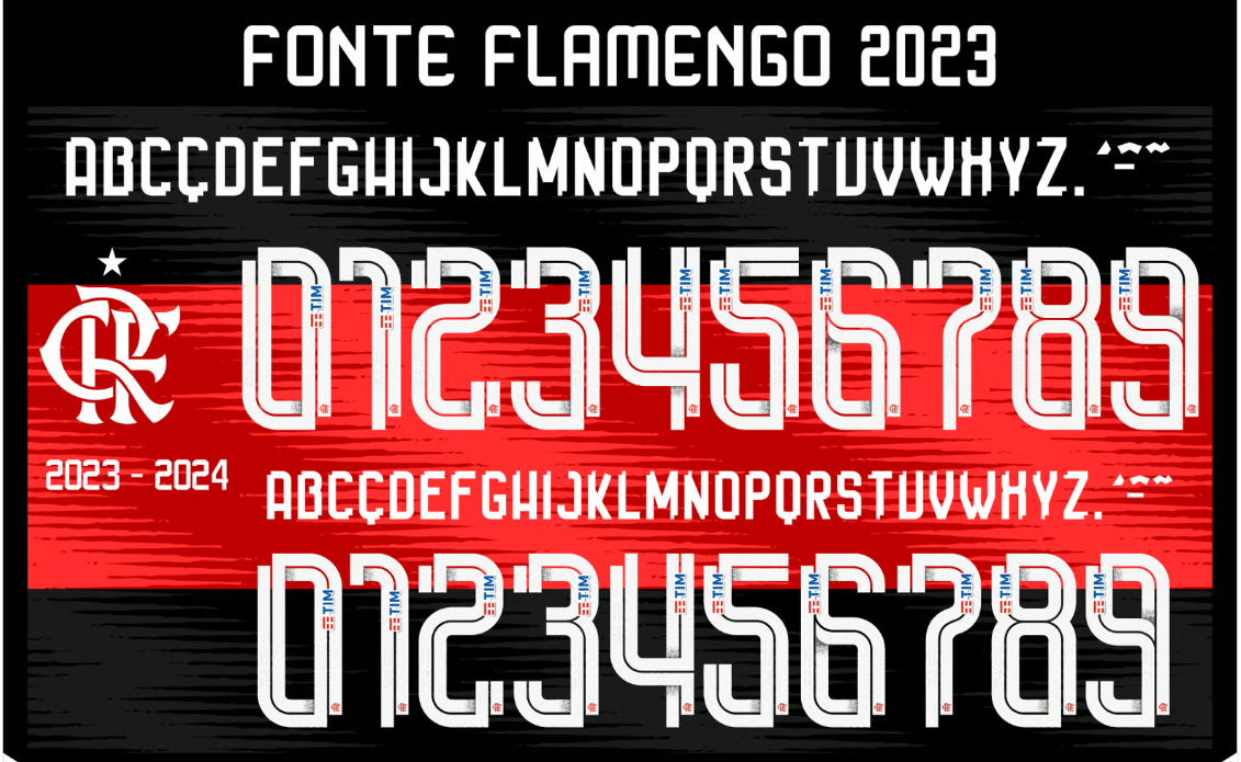 Fonte Flamengo 2023: Baixe Grátis o Vetor .TTF Oficial da Adidas