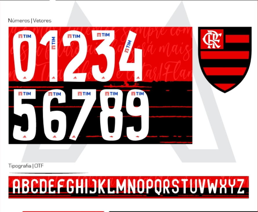 Fonte Flamengo 2020: Baixe Grátis a Tipografia (TTF) Usada pela Adidas no Manto Sagrado