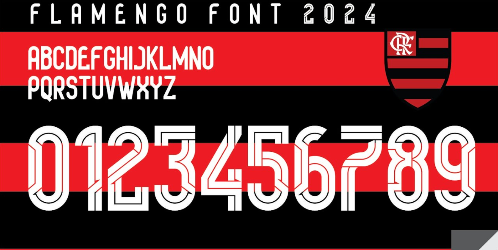 Fonte do Flamengo 2024 TTF: Baixe Agora a Tipografia Oficial da Adidas para o Manto Sagrado