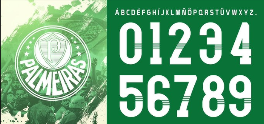 Fonte Palmeiras 2009-2010: Download Grátis da Tipografia (TTF) Usada pela Adidas