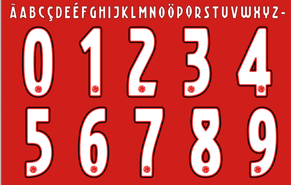 Fonte Ajax 2025/26: Baixe Agora o Novo Design da Adidas (.TTF)