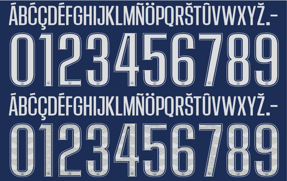 Fonte PSG 2024/25 (UCL) – Download TTF para Personalização