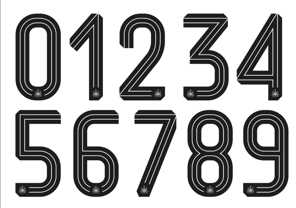 Fonte Newcastle United 2025/26 (Adidas) – Download TTF & Vetor