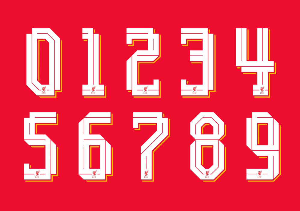 Fonte Liverpool 2025/26 (Adidas) – Download TTF & Vetor Oficial
