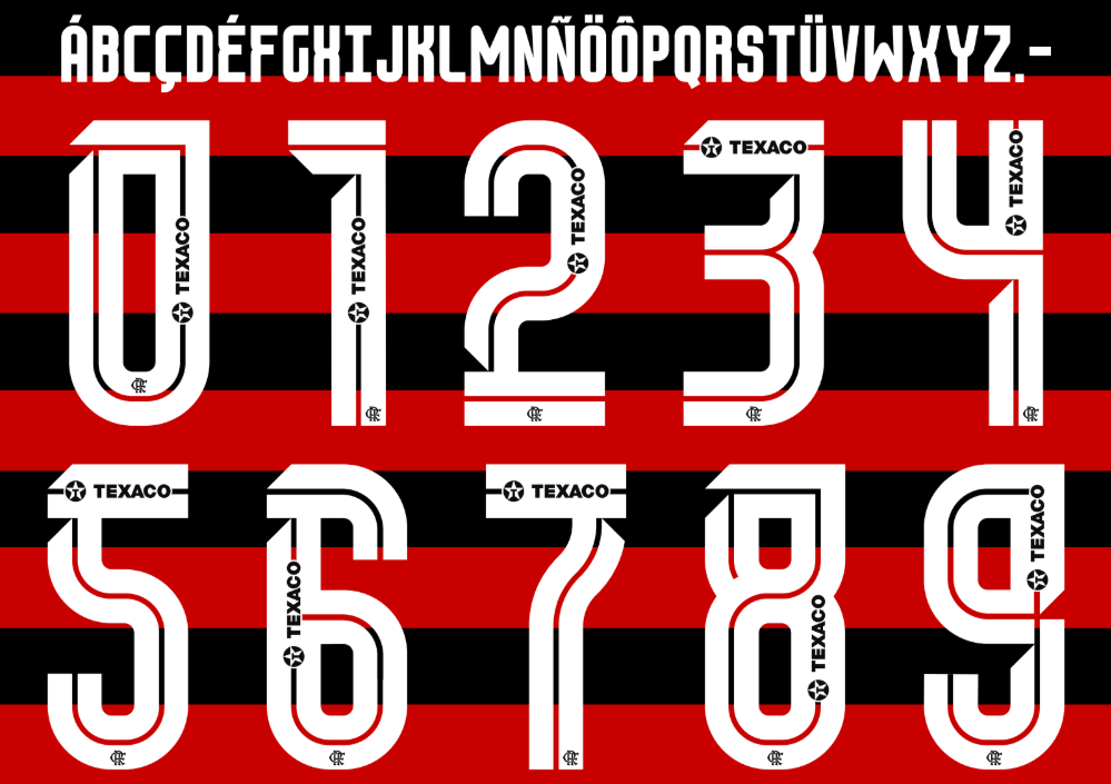 Fonte Flamengo 2026/27 (Adidas) – Download TTF & Vetor Oficial