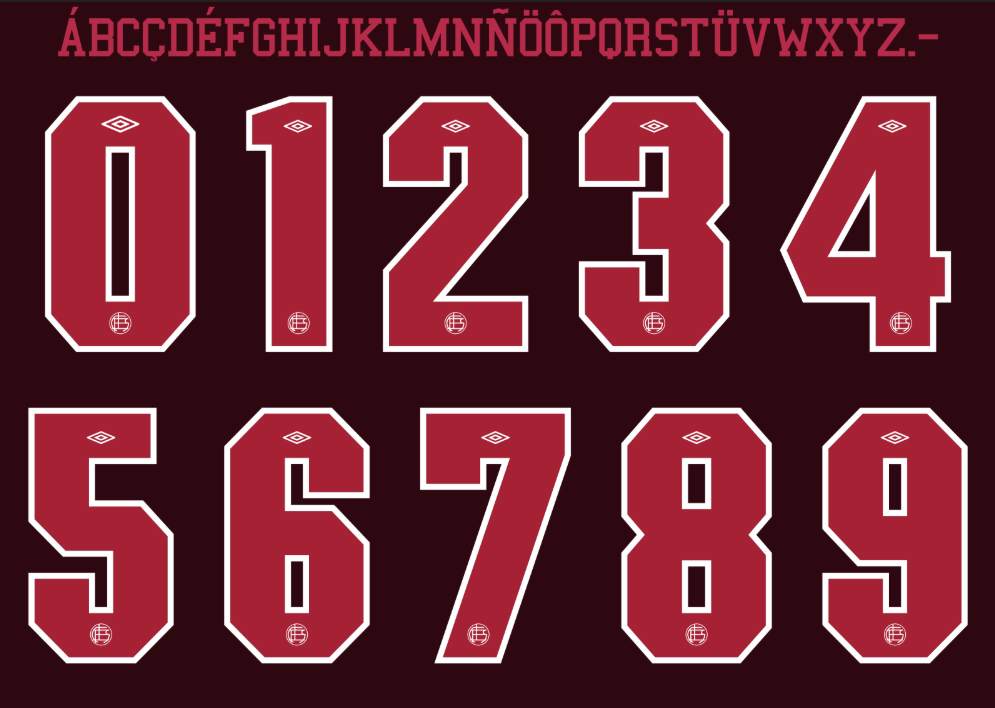 Fonte Lanús 2026 – Baixe a Tipografia Umbro