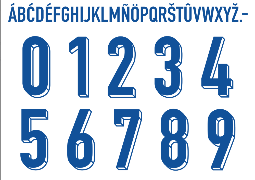 Fonte Shanghai Shenhua 2025-26 – Tipografia Nike para Download