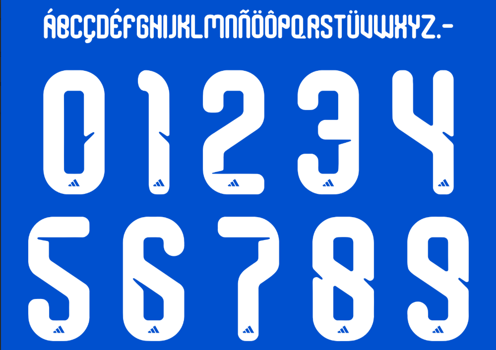 Fonte Universidad de Chile 2026-27 – Baixe a Tipografia do Uniforme Adidas
